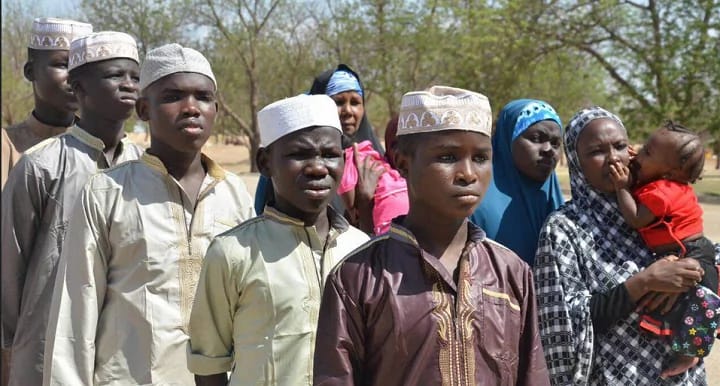 Some Boko Haram suspects, including underage boys, women and children, were cleared and released by the military